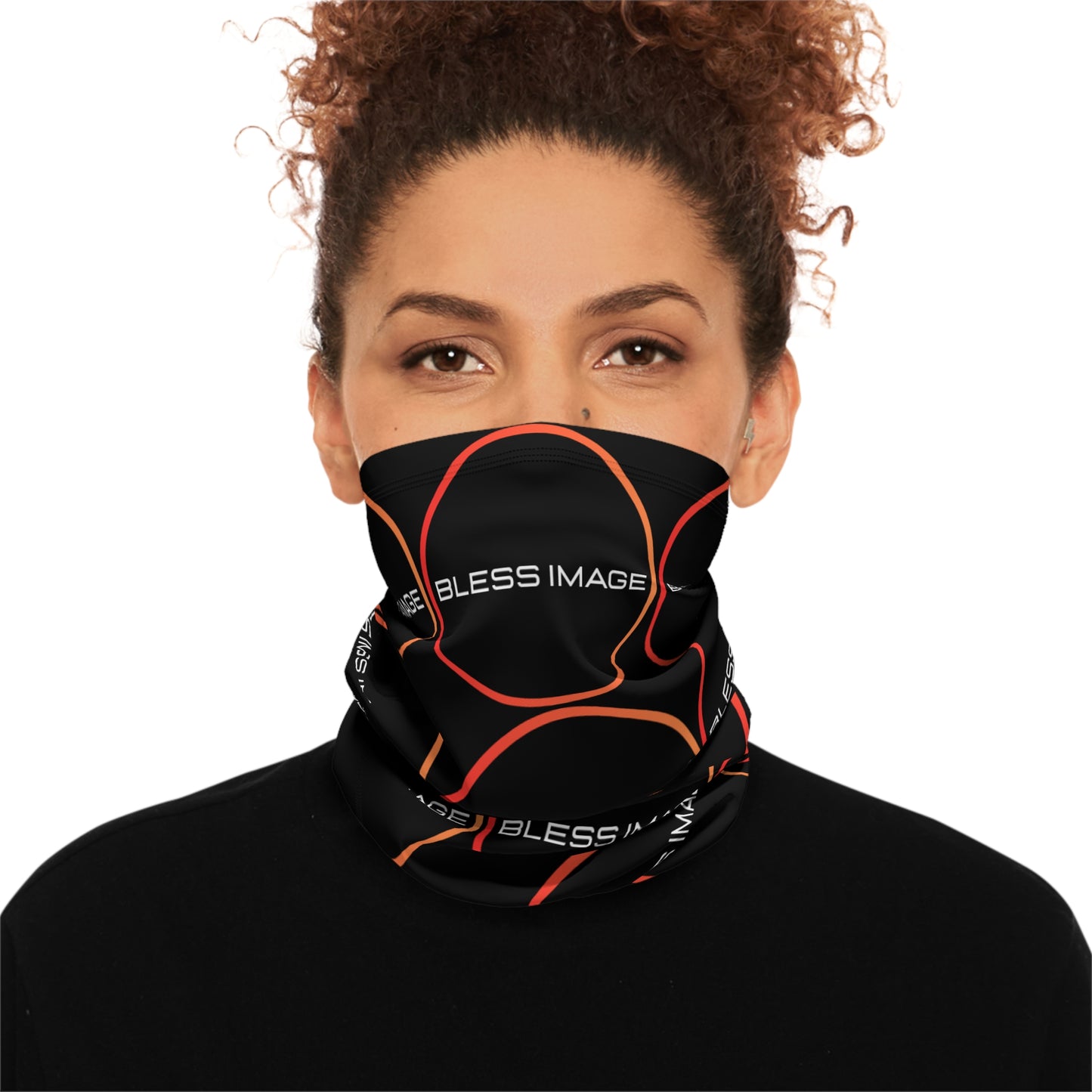 Bless Image Winter Neck Gaiter With Drawstring