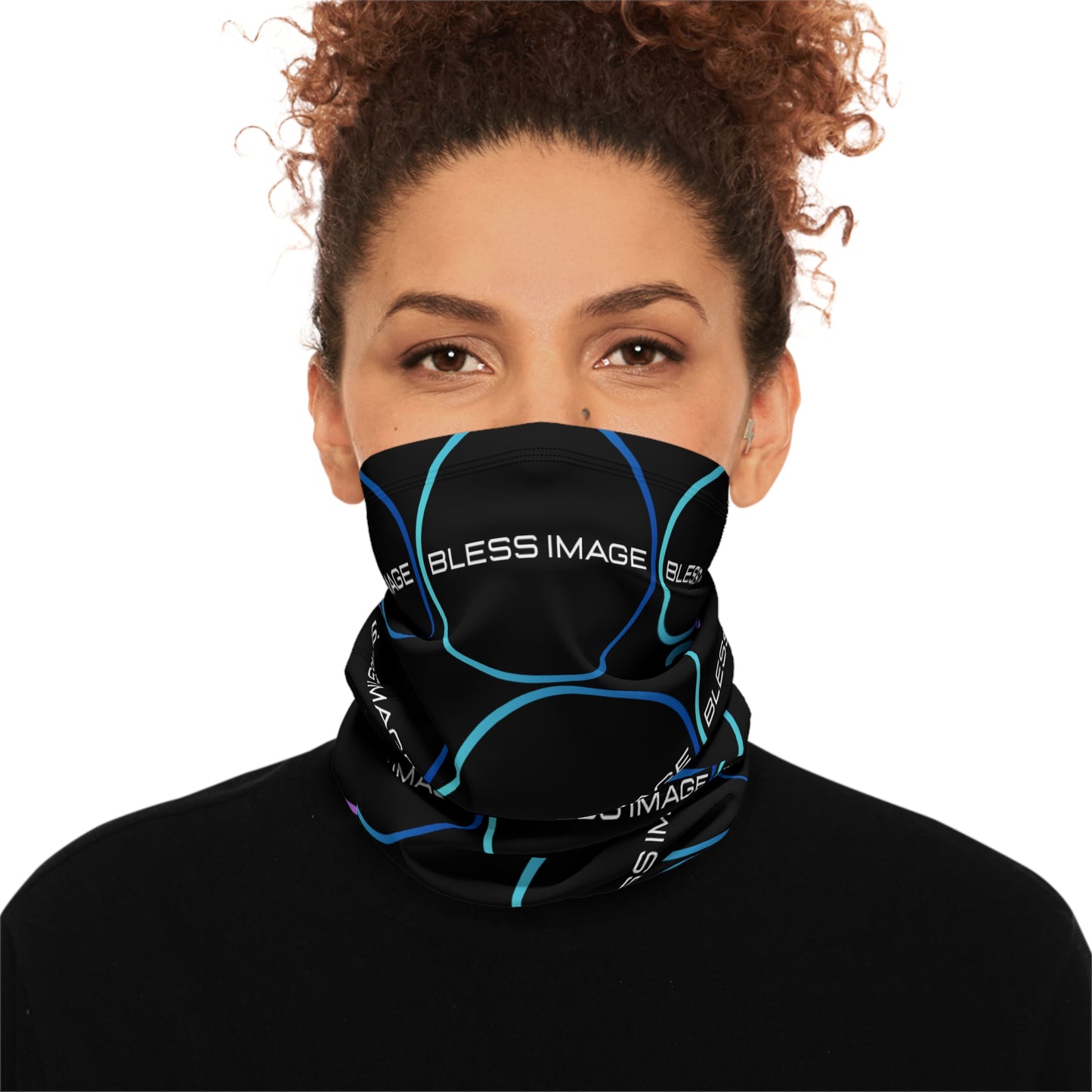 Bless Image Winter Neck Gaiter With Drawstring