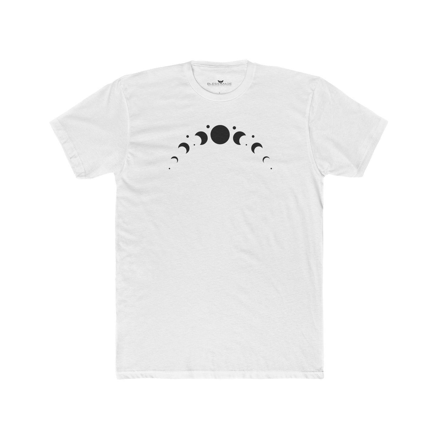 Unisex Bless Image Moon Cotton Crew Tee