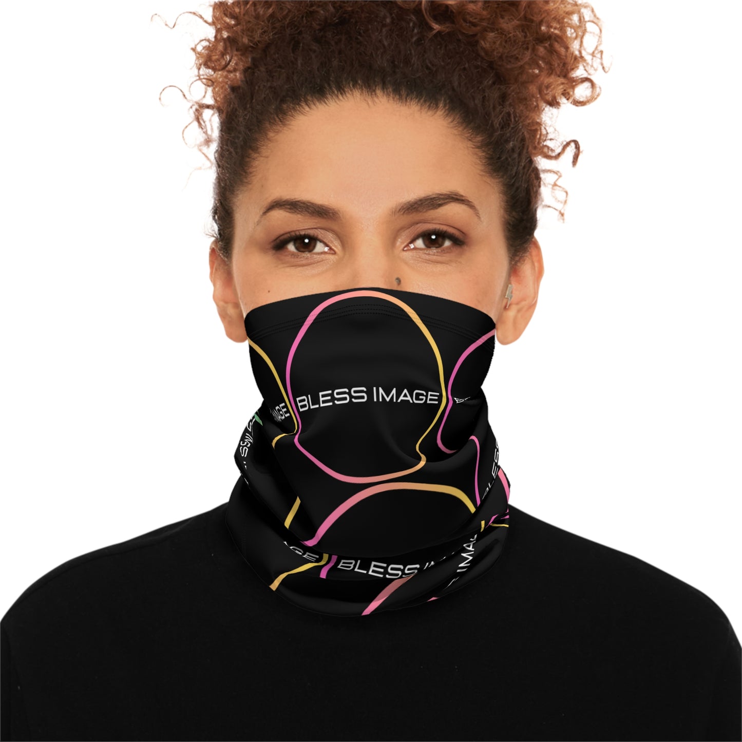 Bless Image Winter Neck Gaiter With Drawstring
