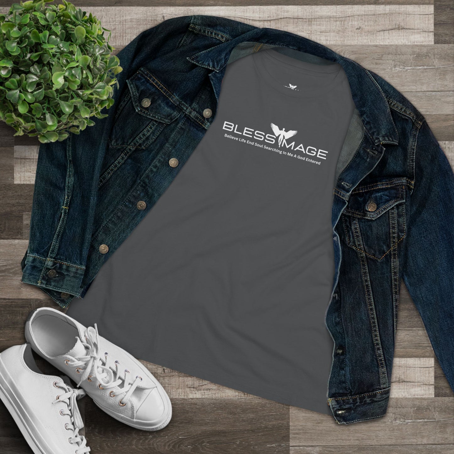 Women's Bless Image Cotton Tee