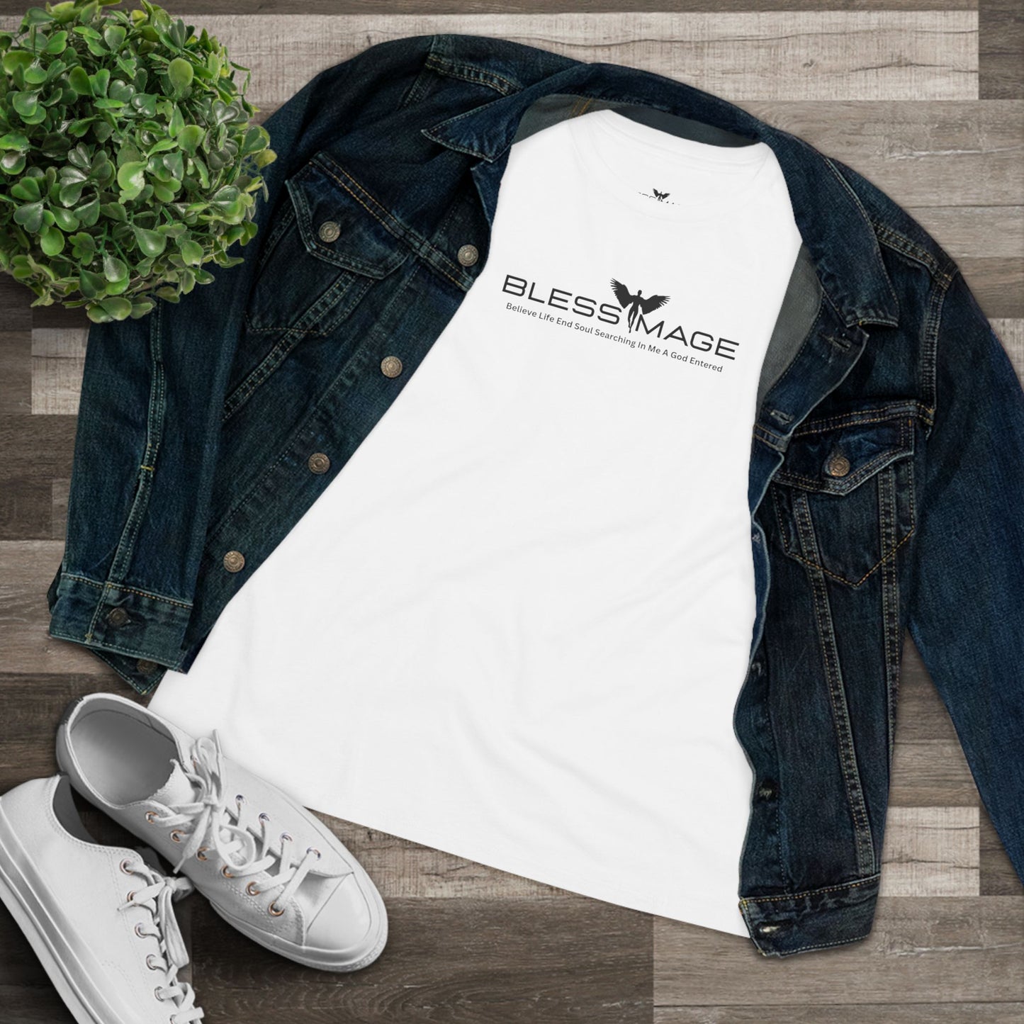 Women's Bless Image Cotton Tee