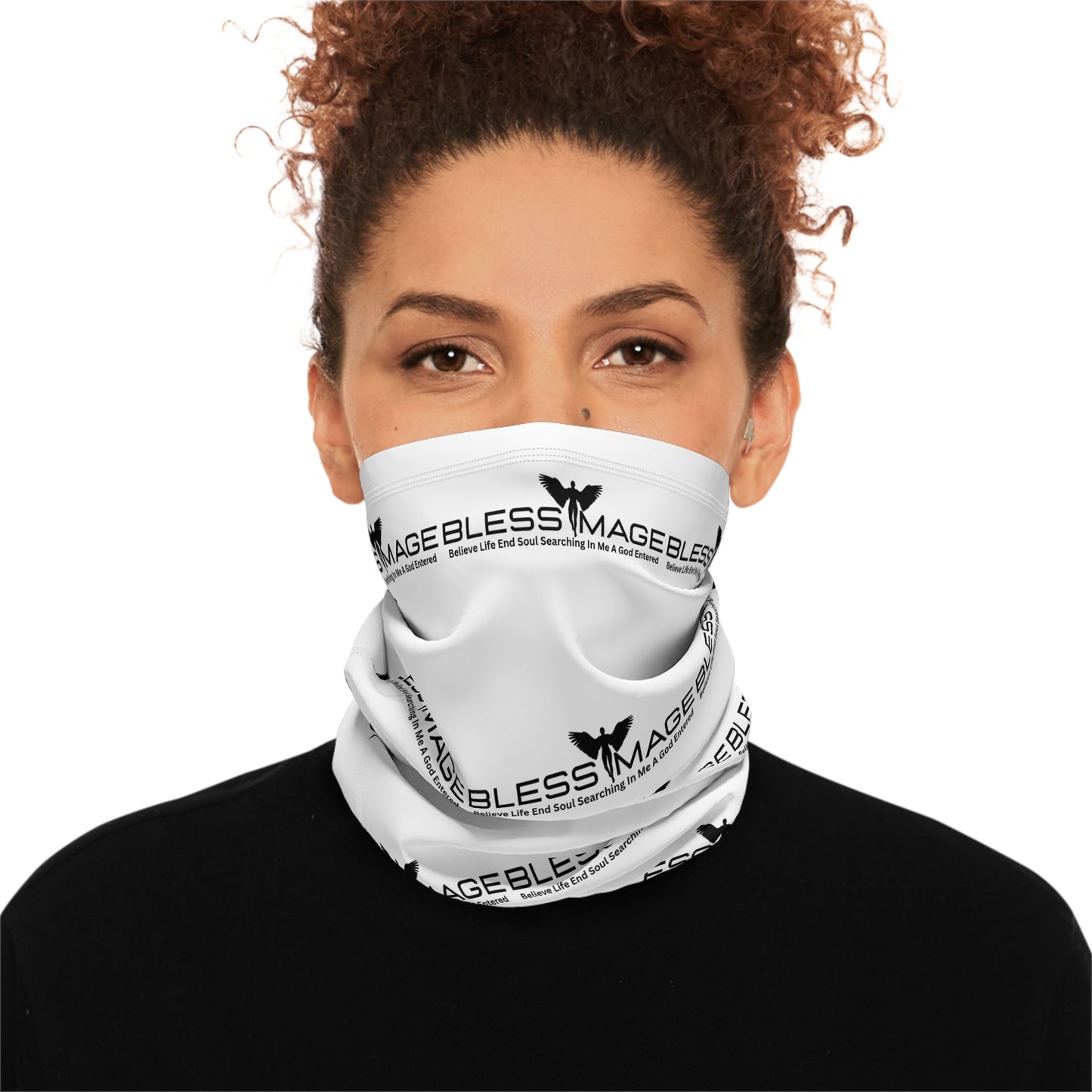 Bless Image Winter Neck Gaiter With Drawstring