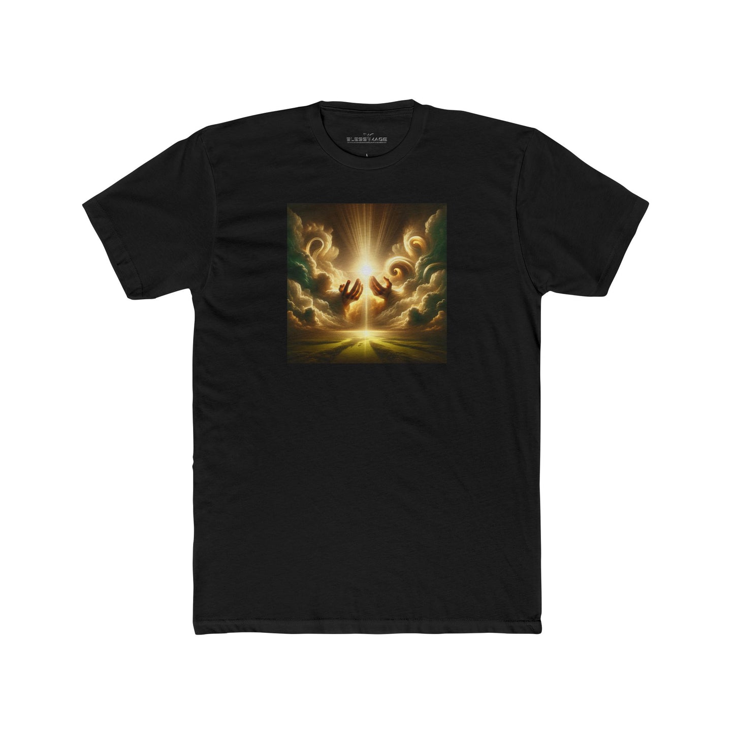Unisex Bless Image Cotton Crew Tee