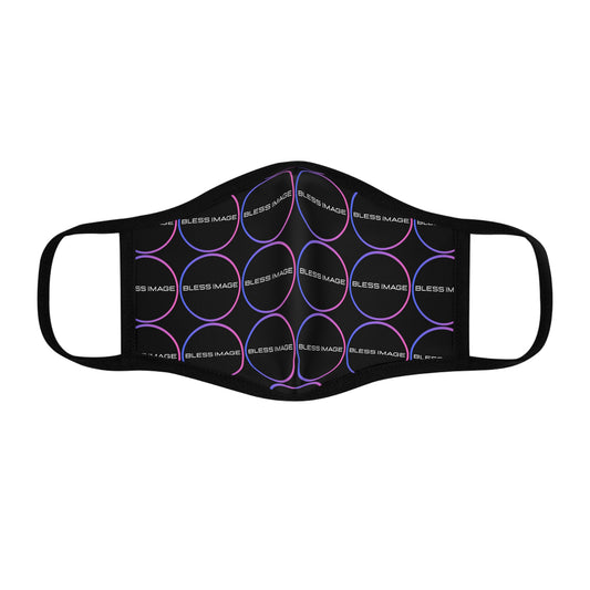 Vibrant Fitted Bless Image Face Mask