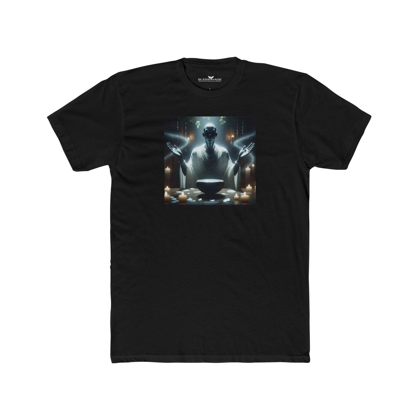 Unisex Bless Image Cotton Crew Tee