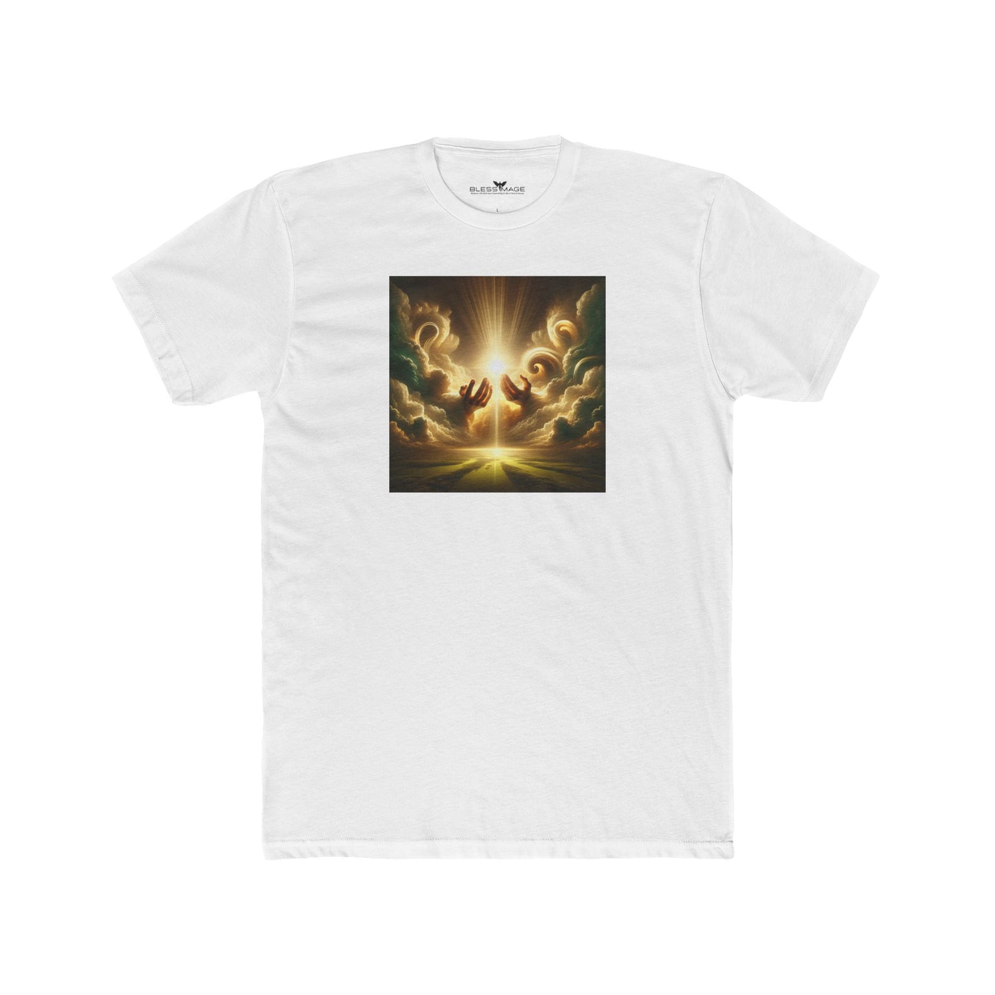 Unisex Bless Image Cotton Crew Tee