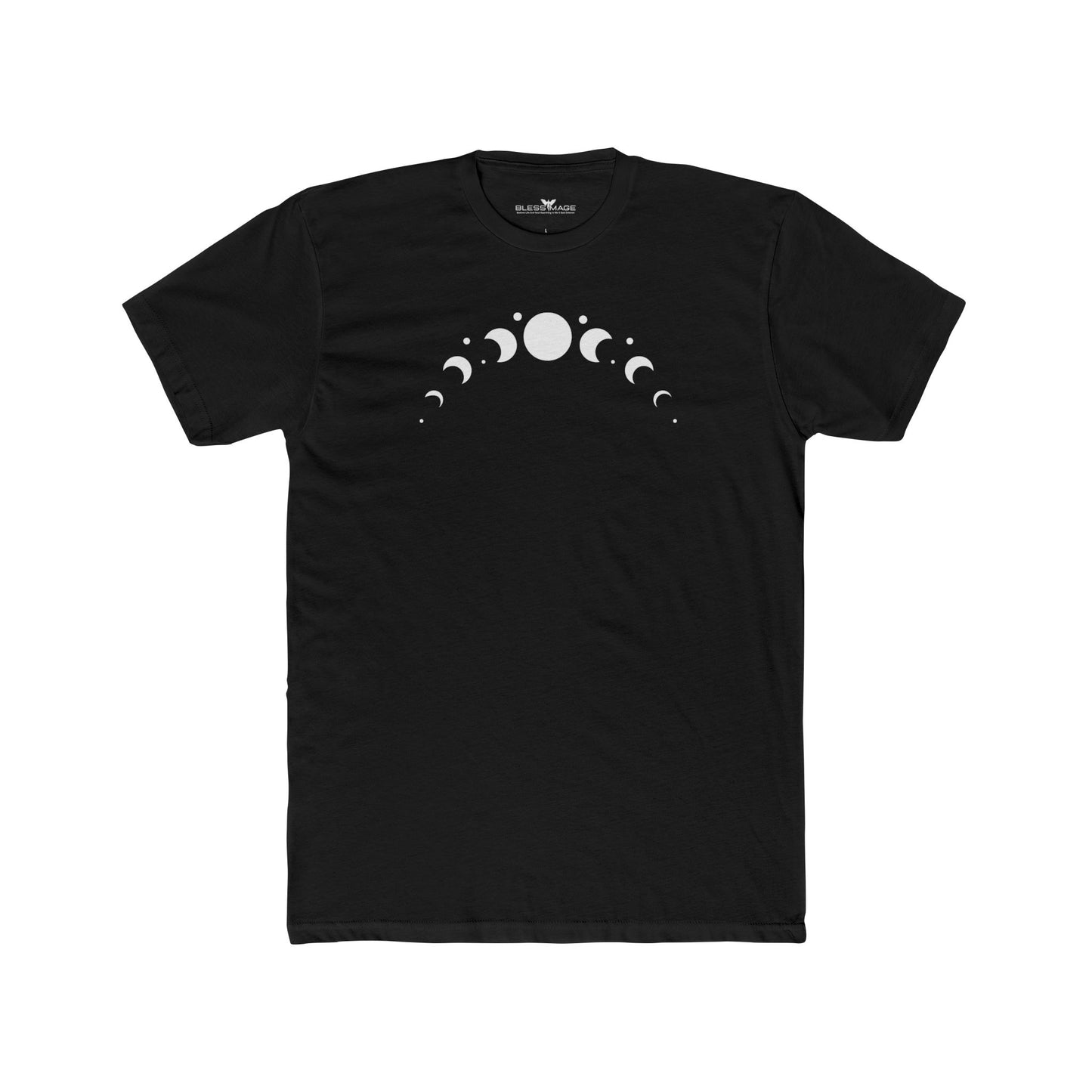 Unisex Bless Image Moon Cotton Crew Tee