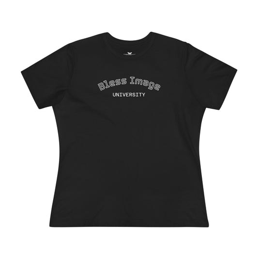 Women's Bless Image University Cotton Tee